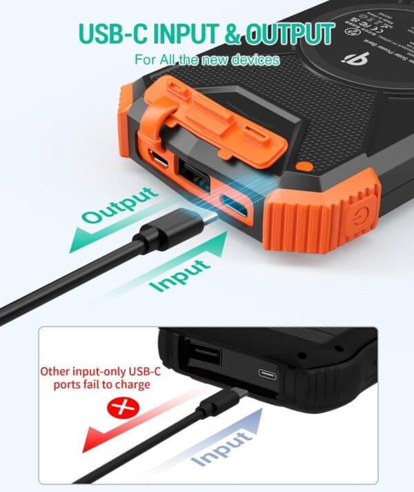 BLAVOR 10000mAh Solar Power Bank