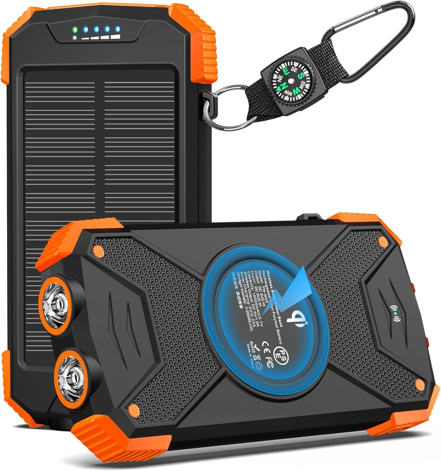 BLAVOR 10000mAh Solar Power Bank